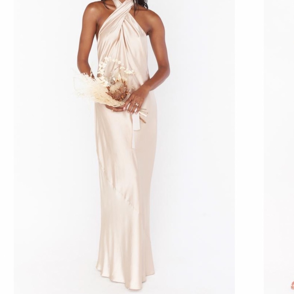 Show me your mumu jasmine halter maxi dress